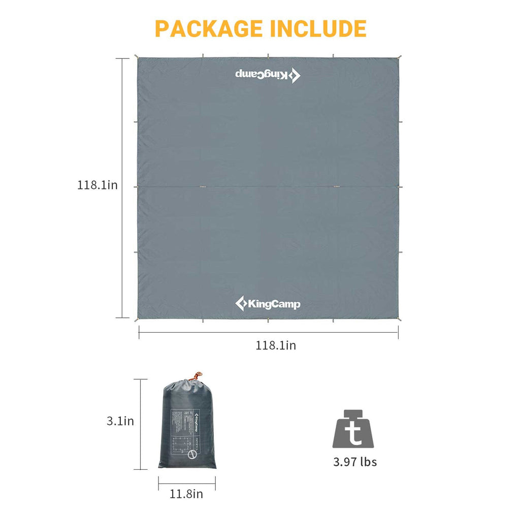 KingCamp UPF50+ Lightweight Tent Tarp Hammock Shade
