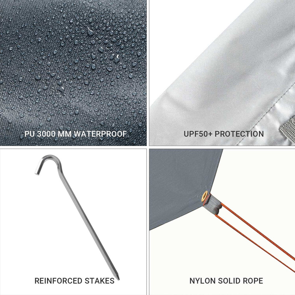 KingCamp UPF50+ Lightweight Tent Tarp Hammock Shade