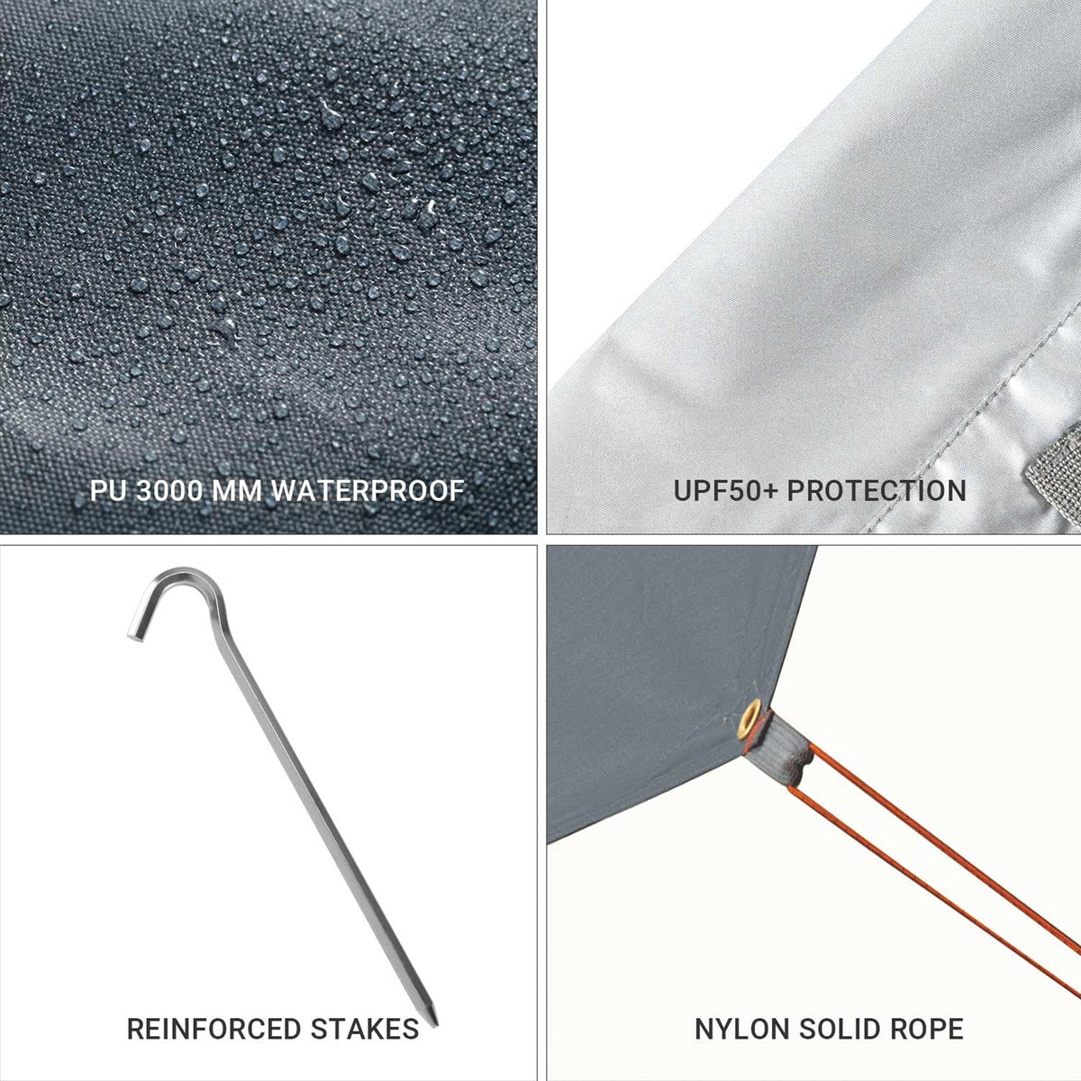 KingCamp UPF50+ Lightweight Tent Tarp Hammock Shade