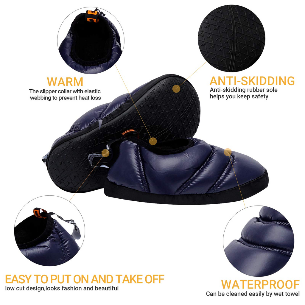 KingCamp Unisex Winter Camping Slippers