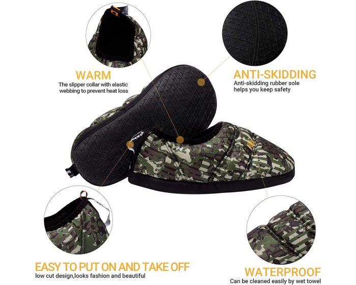 KingCamp Unisex Winter Camping Slippers