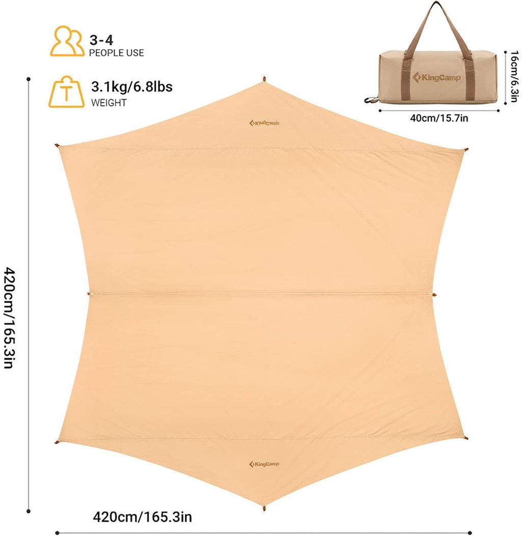 KingCamp Waterproof Ultra-lightweight Tent Tarp