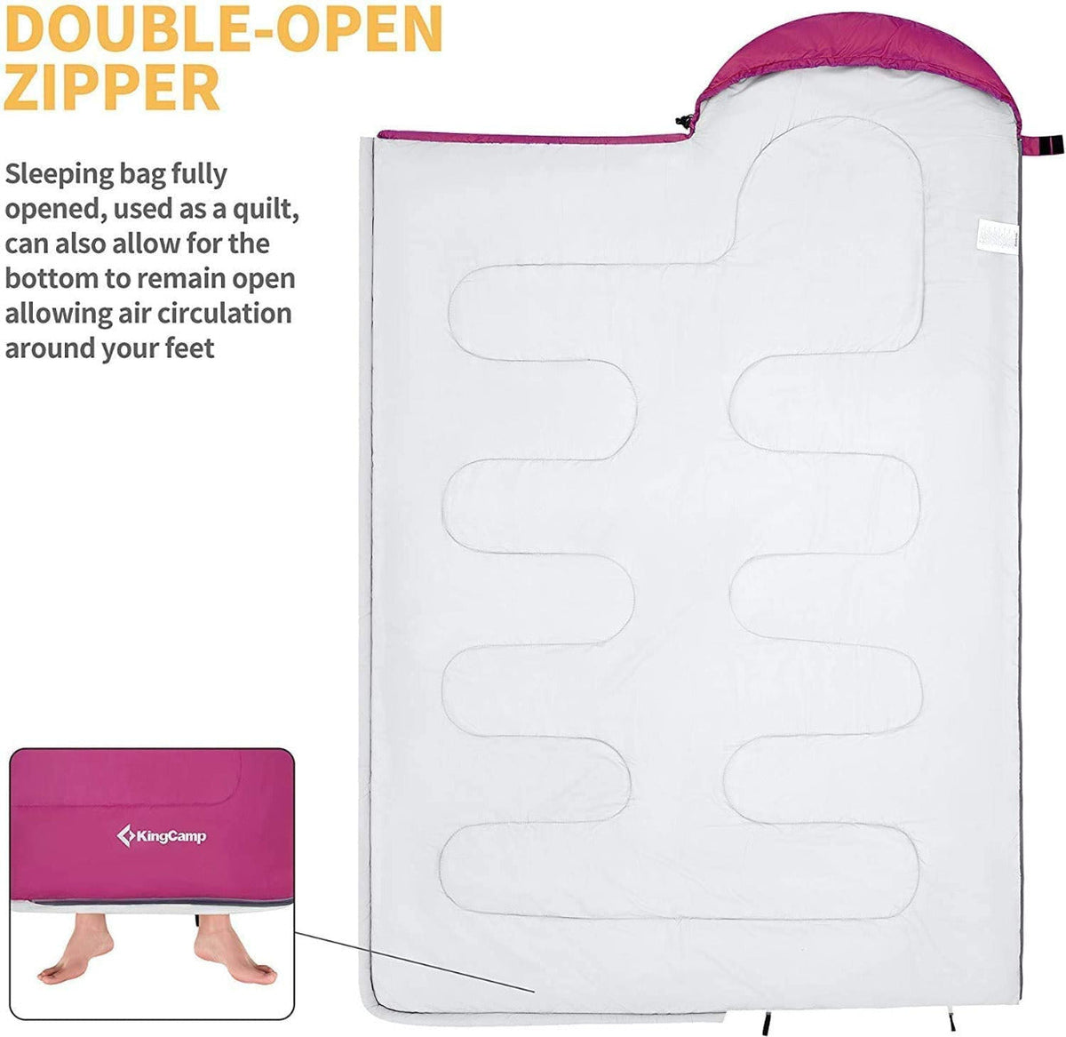KingCamp Oasis 250S Kids' Sleeping Bag