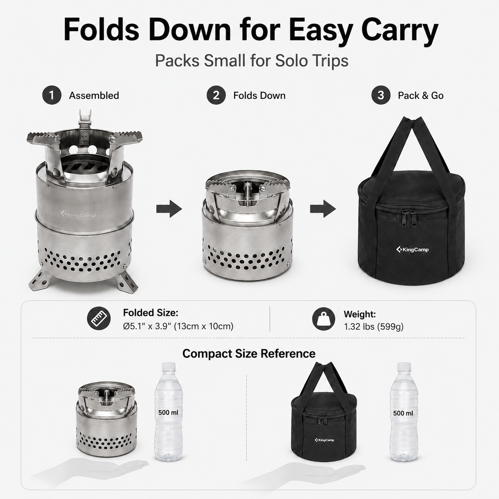 KingCamp FIREWOOD Portable Wood Stove