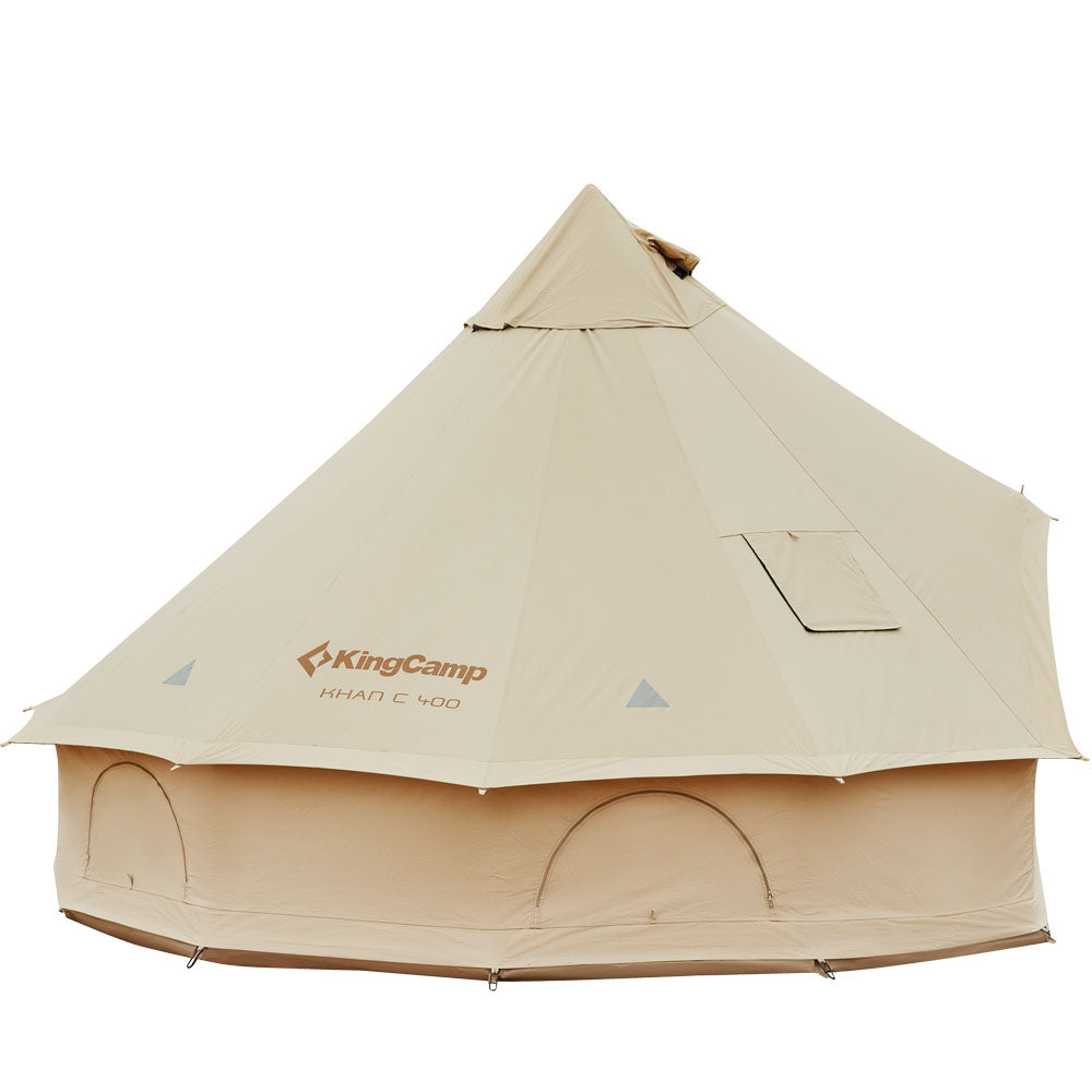 KingCamp KHAN C 400 Glamping Cotton Bell Tent 16.4ft/13.2ft