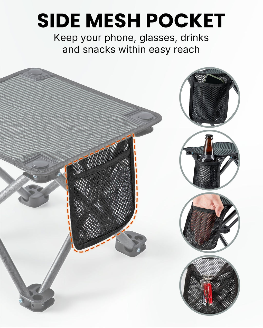 KingCamp Mini Folding Camping Stool