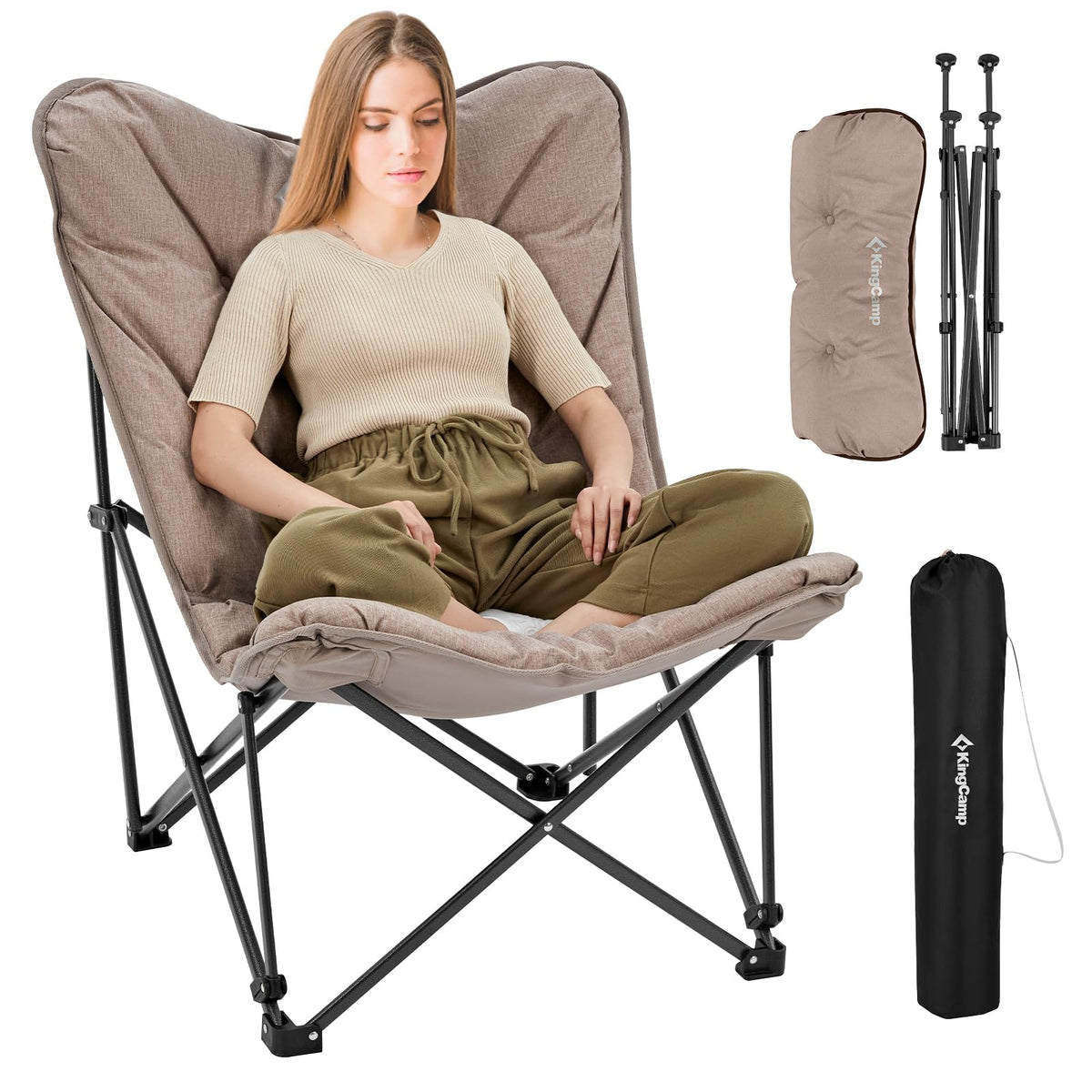 KingCamp LEMON C10 Oversized Padded Butterfly Chair