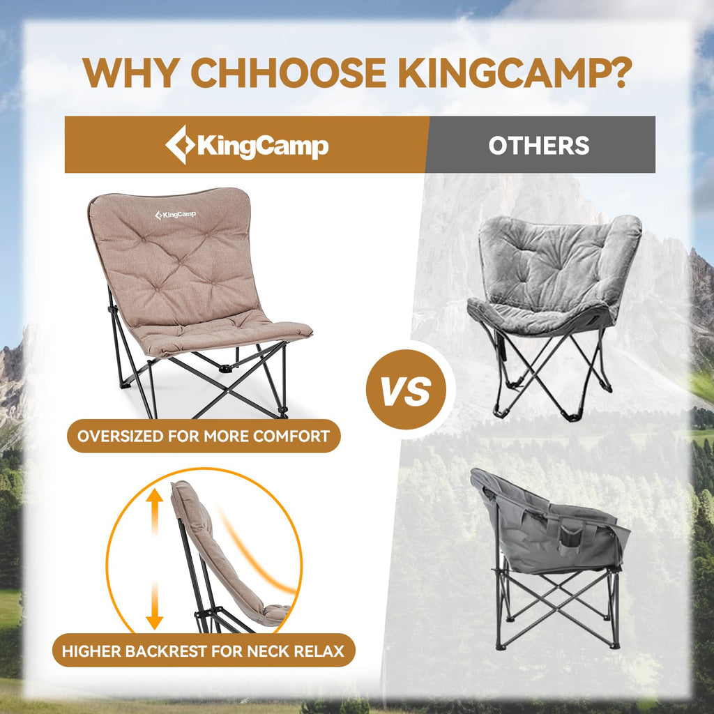 KingCamp LEMON C10 Oversized Padded Butterfly Chair