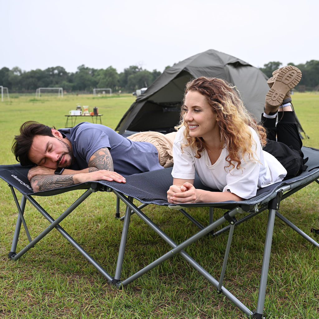 KingCamp Luxury Double Folding Camping Cot