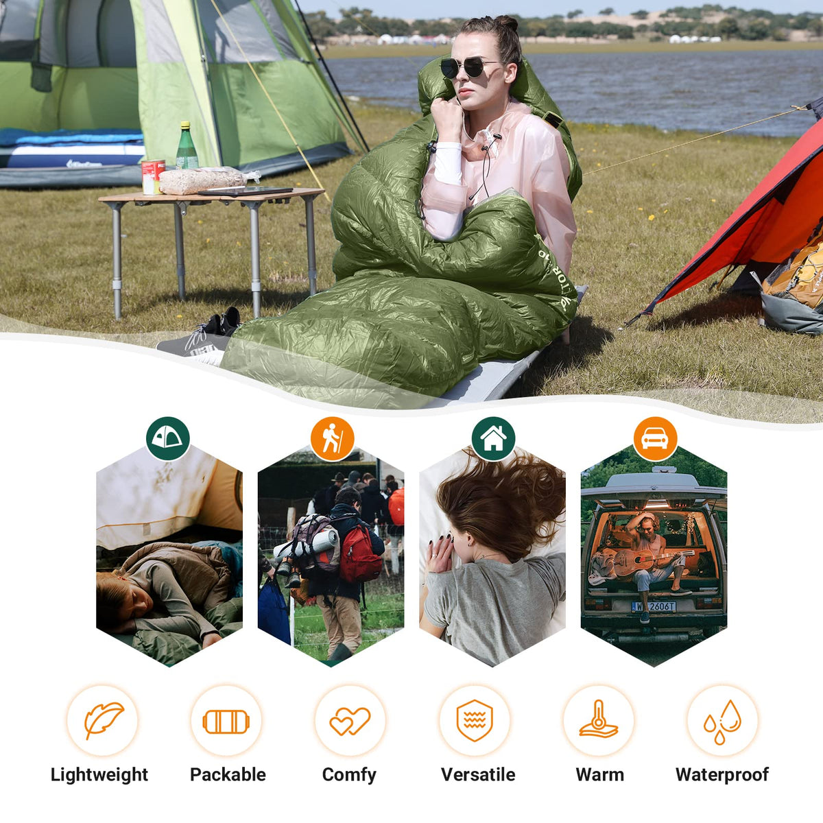 25F Protector 600 Duck Down Mummy Sleeping Bag