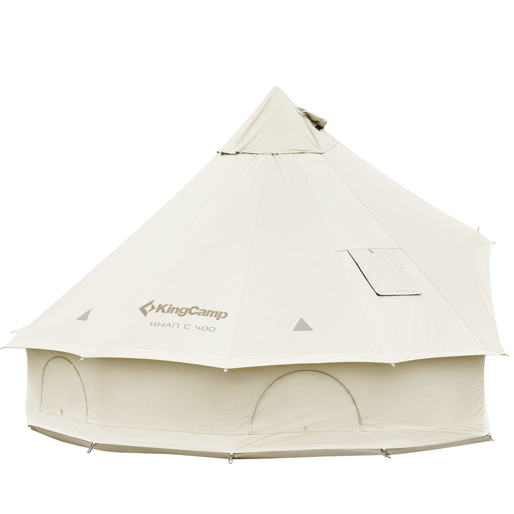 KingCamp KHAN C 400 Glamping Cotton Bell Tent 16.4ft/13.2ft