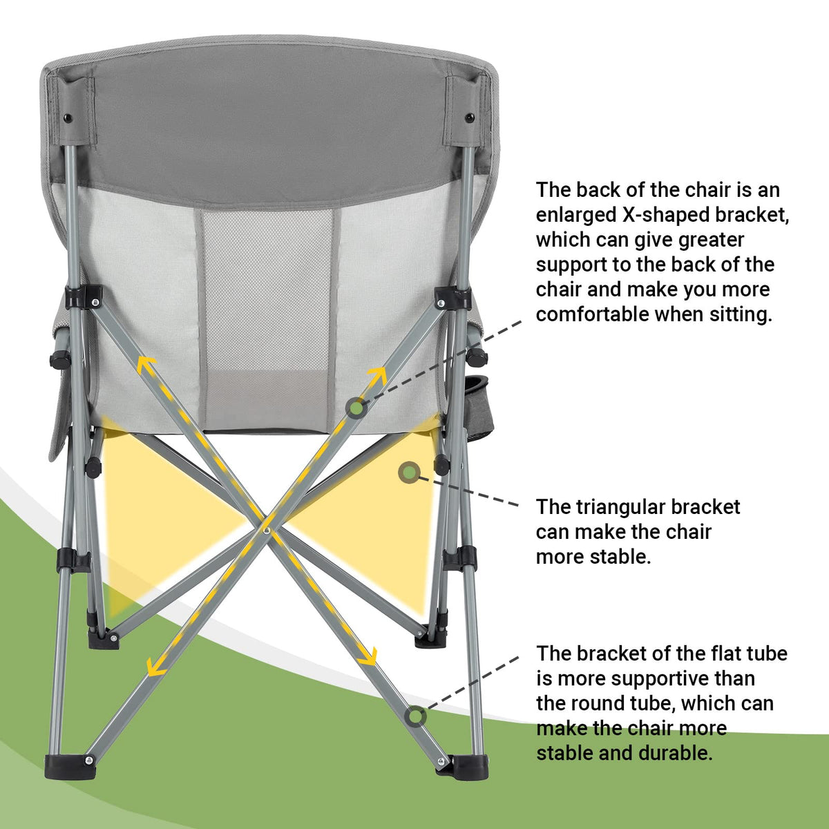 KingCamp Camping Hard Armchair Set of 2