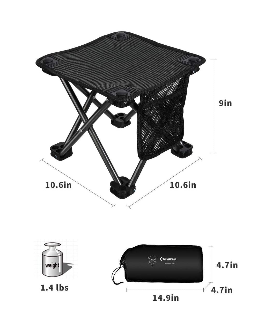 KingCamp Mini Folding Camping Stool
