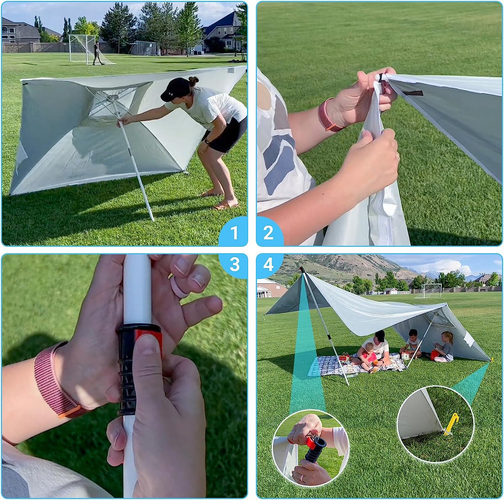 KingCamp Beach Sun Umbrella / Patio Umbrella