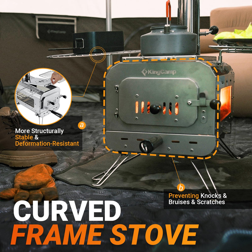 KingCamp Camping Wood Tent Stove (Size S)