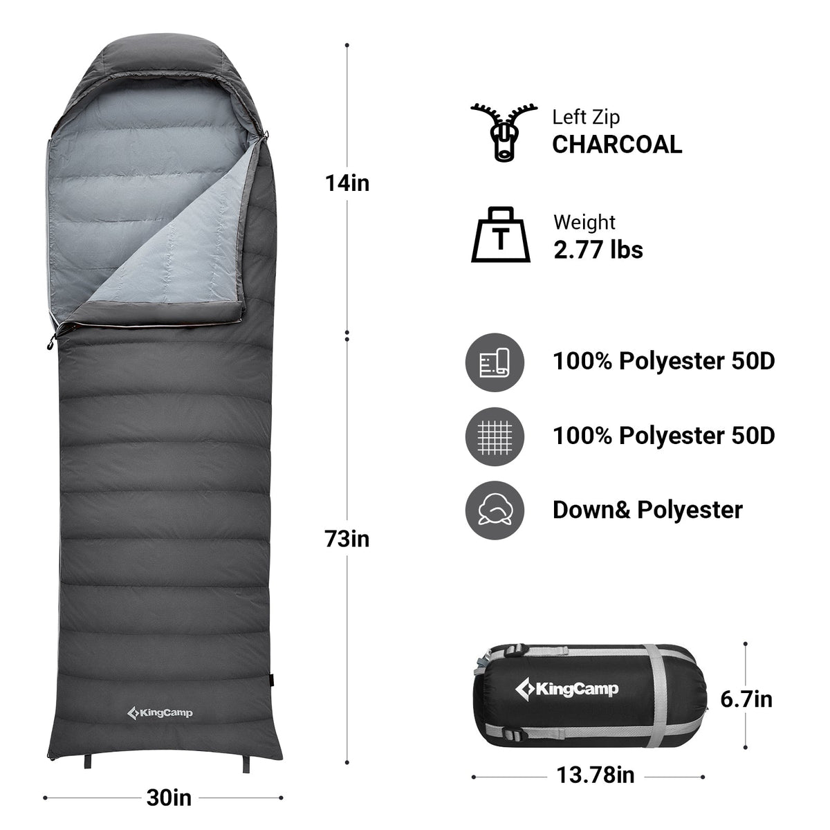 Kingcamp Duck Down Sleeping Bag