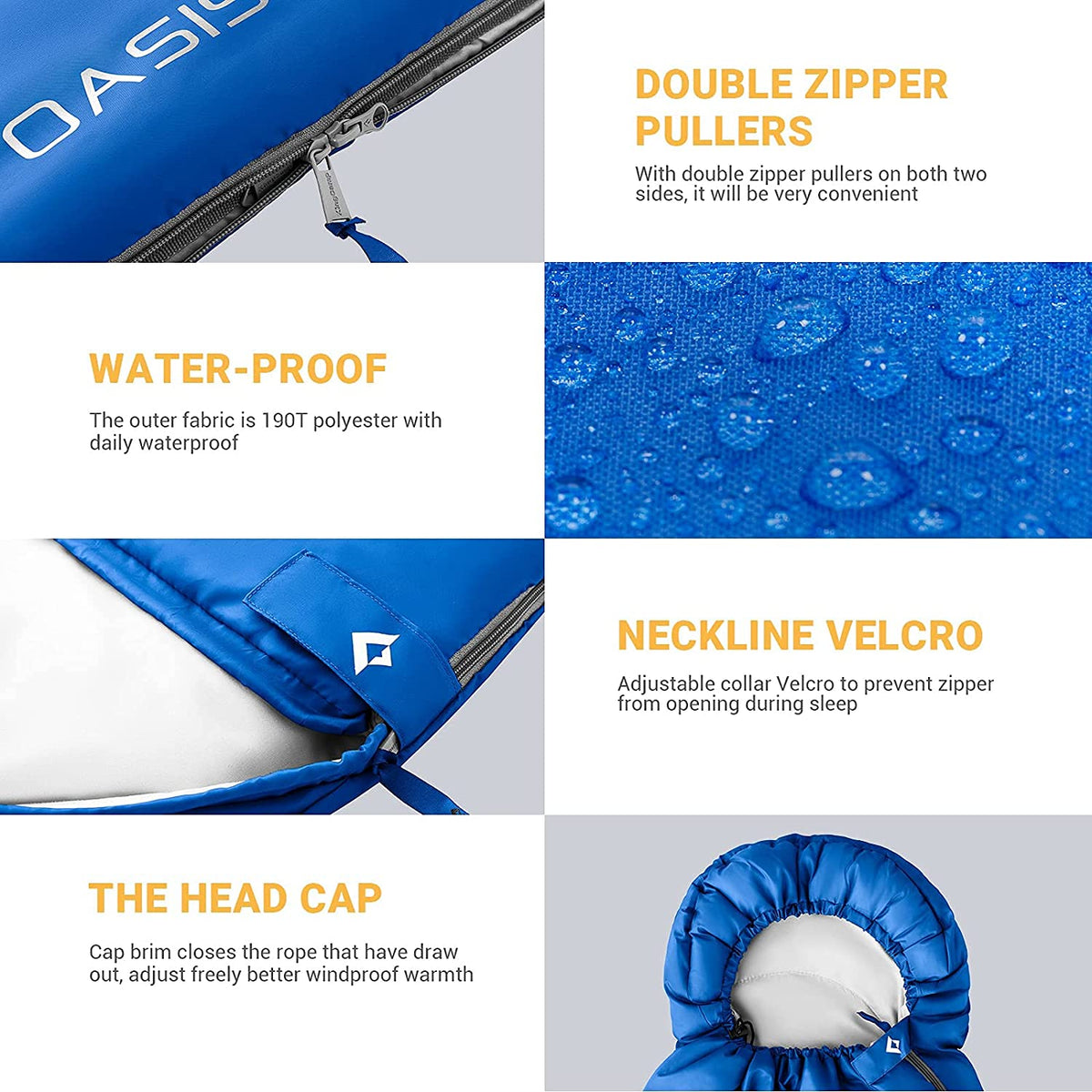 KingCamp 44°F Oasis 250 Sleeping Bag