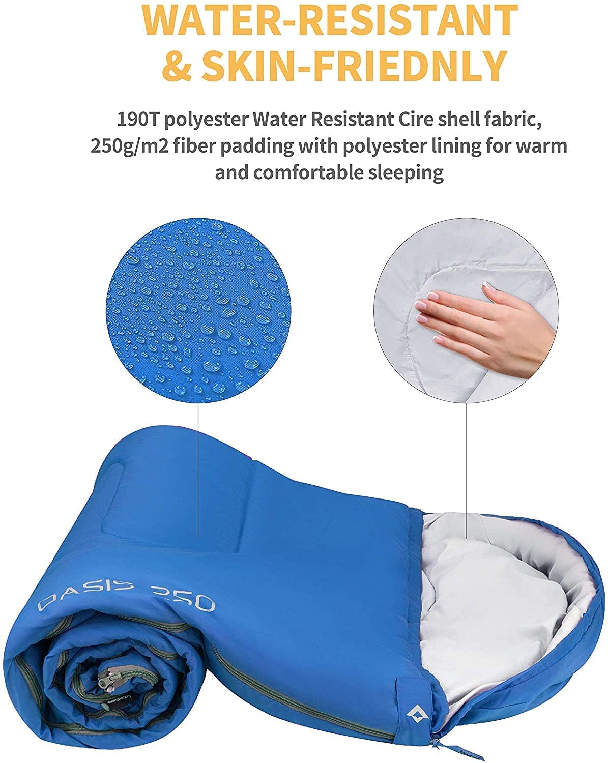 KingCamp 44°F Oasis 250 Sleeping Bag