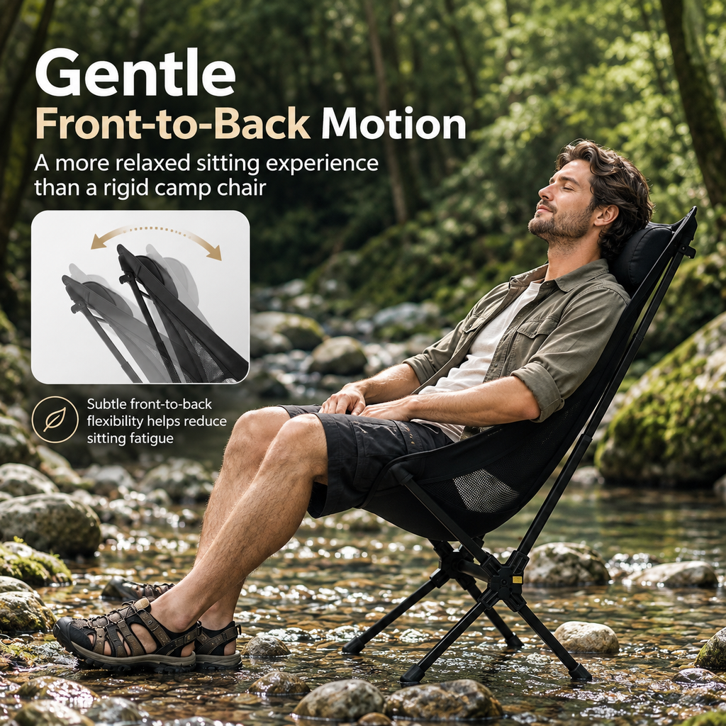 KingCamp Lightweight High-Back Camping Chair