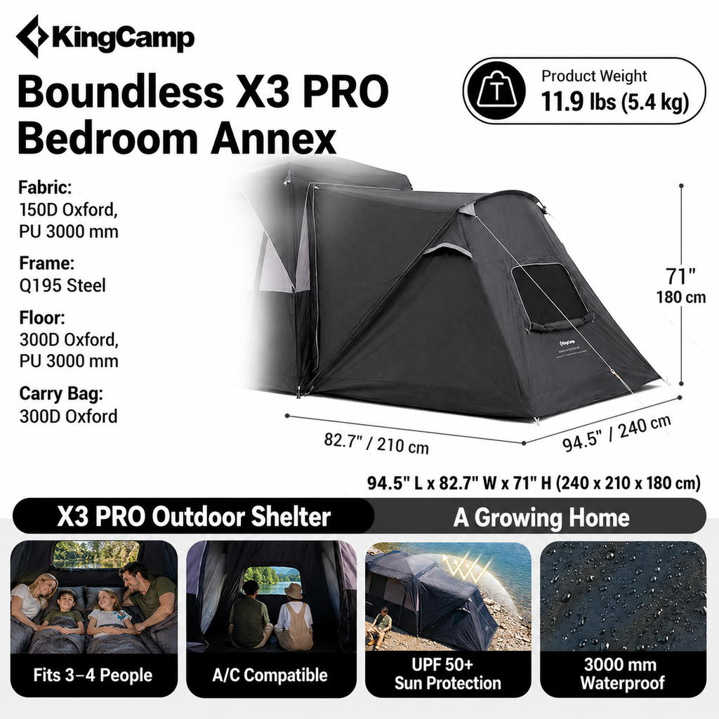 KingCamp BOUNDLESS X3 PRO Bedroom Module
