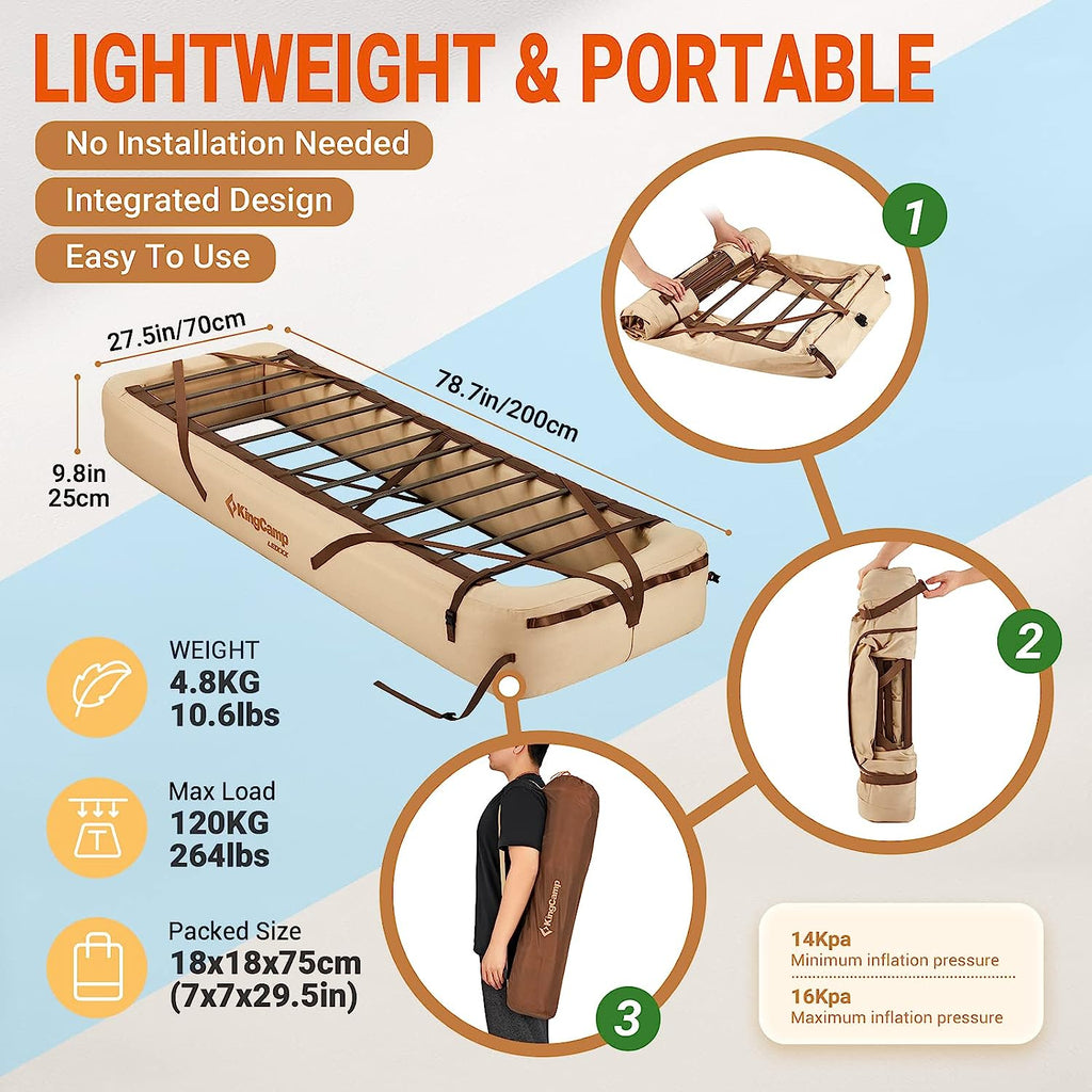 KingCamp OAK P10 Air Mattress Frame | 2-Pack