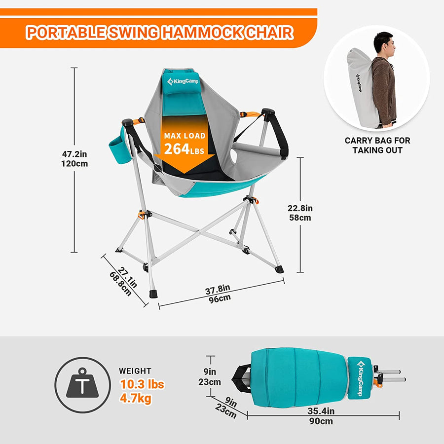 KingCamp Aluminum Alloy Swing Camping Hammock Chair