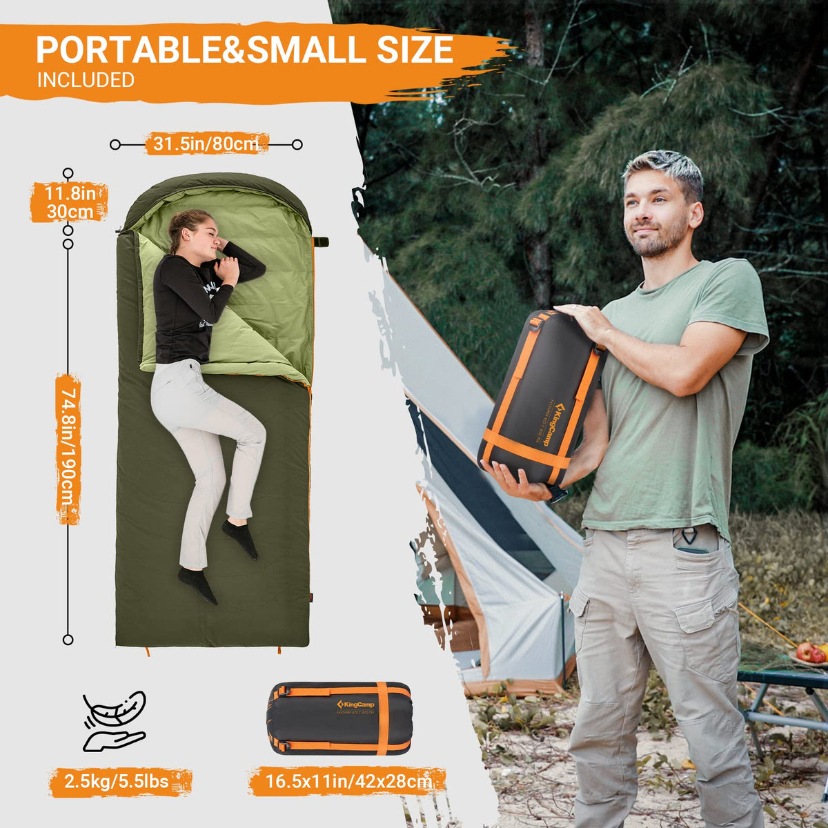 KingCamp FAVOURER ECO 0-Degree Sleeping Bag