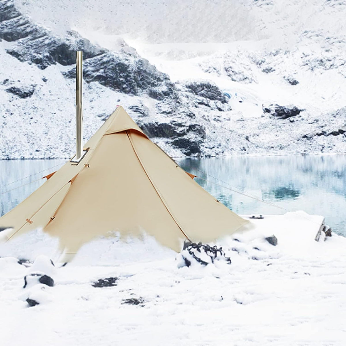 KingCamp TURINO Tipi Hot Tent with Stove Jack