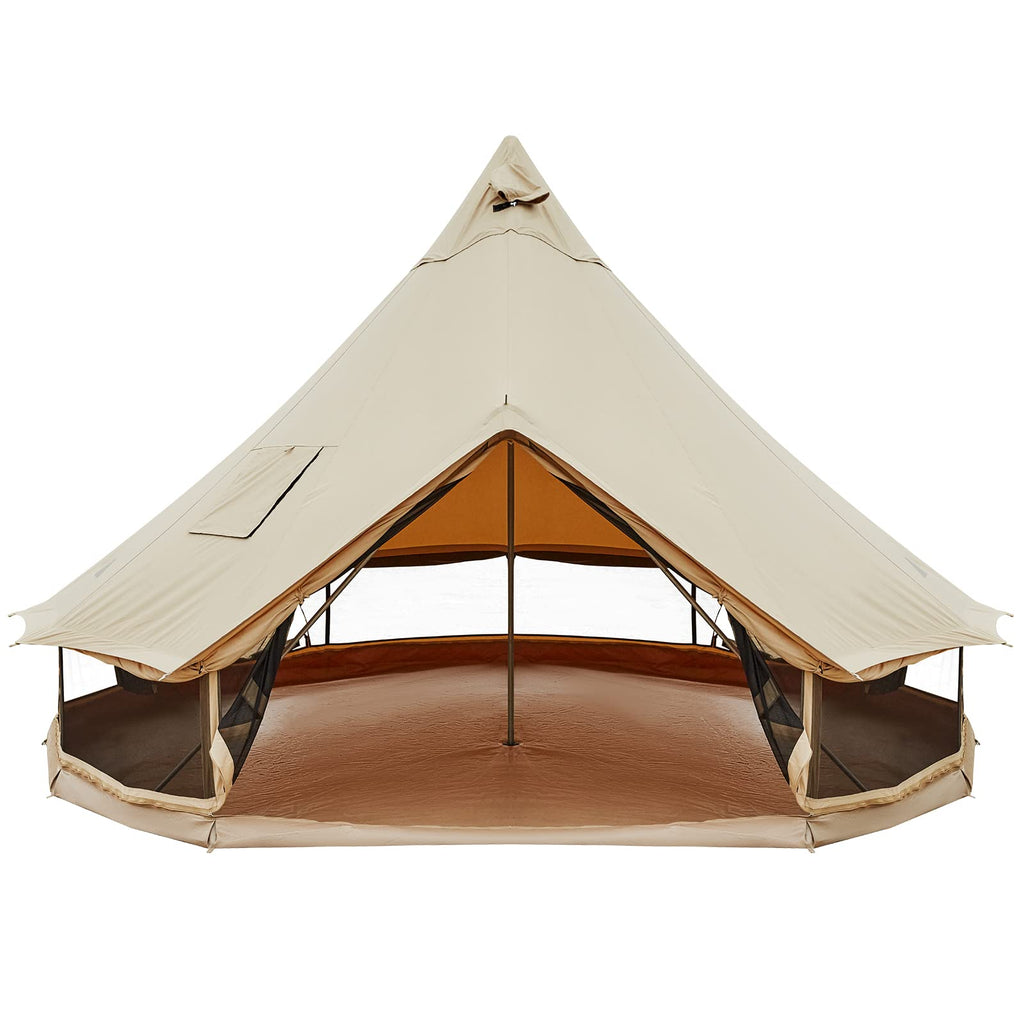 KingCamp KHAN C 400 Glamping Cotton Bell Tent 16.4ft/13.2ft