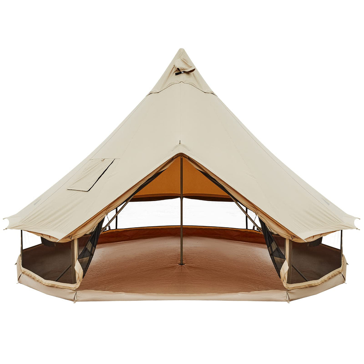 KingCamp KHAN C 400 Glamping Cotton Bell Tent 16.4ft/13.2ft