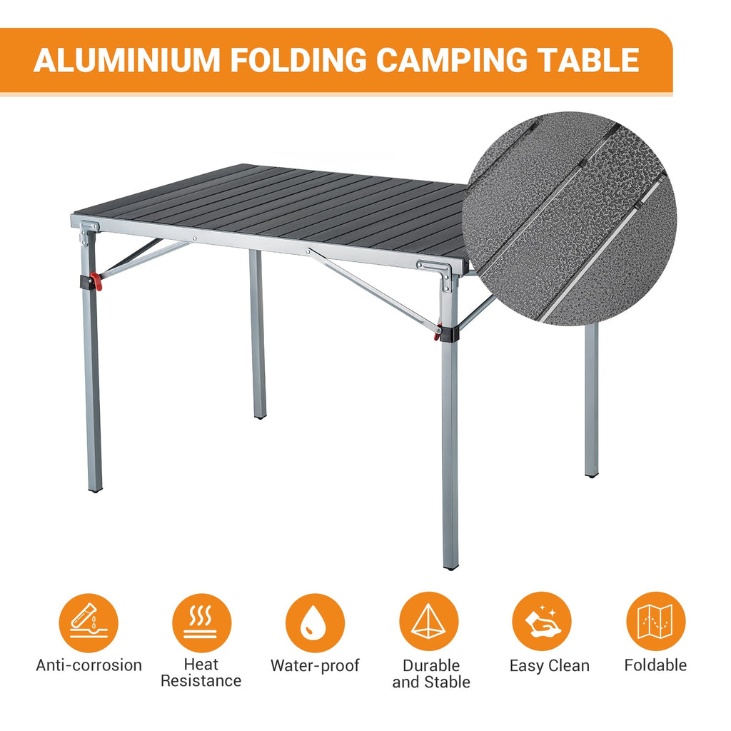 KingCamp 4-6 Person Lightweight Aluminum Alloy Folding Tables