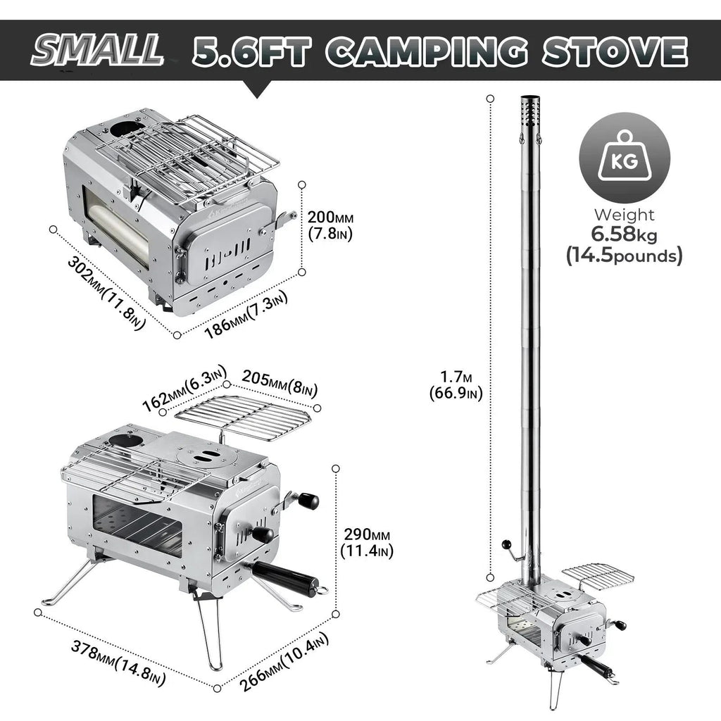 KingCamp Surefire Camping Wood Tent Stove