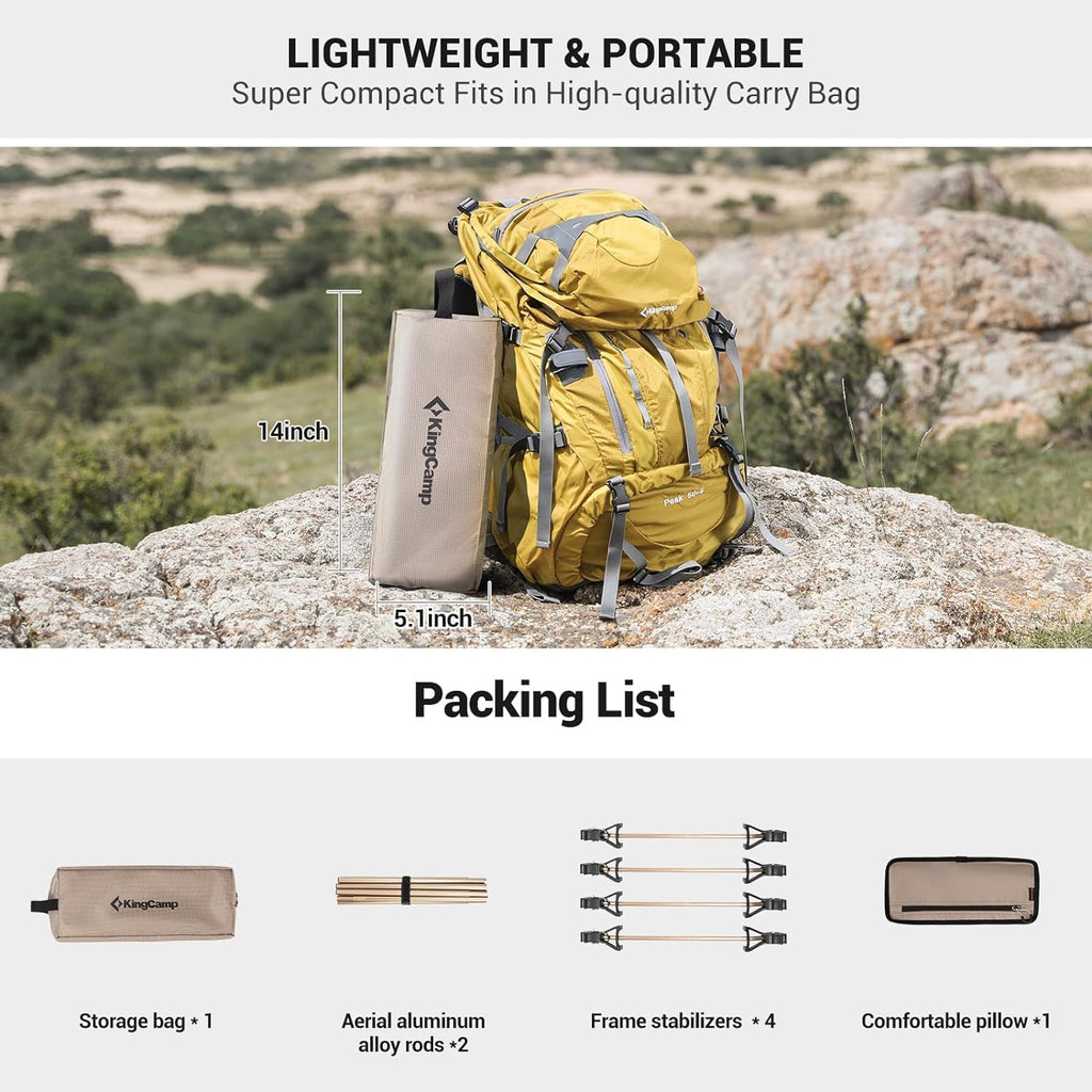 Kingcamp Ultralight Folding Camping Cot | ADI Compasso d'Oro Award 2017