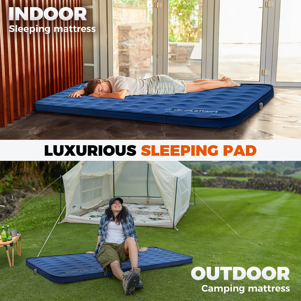 KingCamp PREMIUM 3D 7.5 Self-Inflating Double/Single Sleeping Mattress