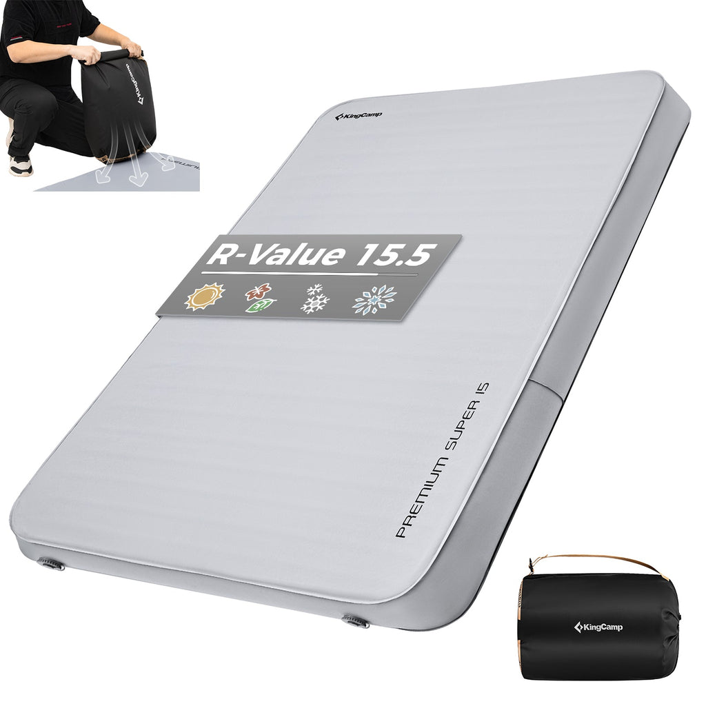 KingCamp Premium Double Sleeping Pad & Air Mattress Frame Bundle