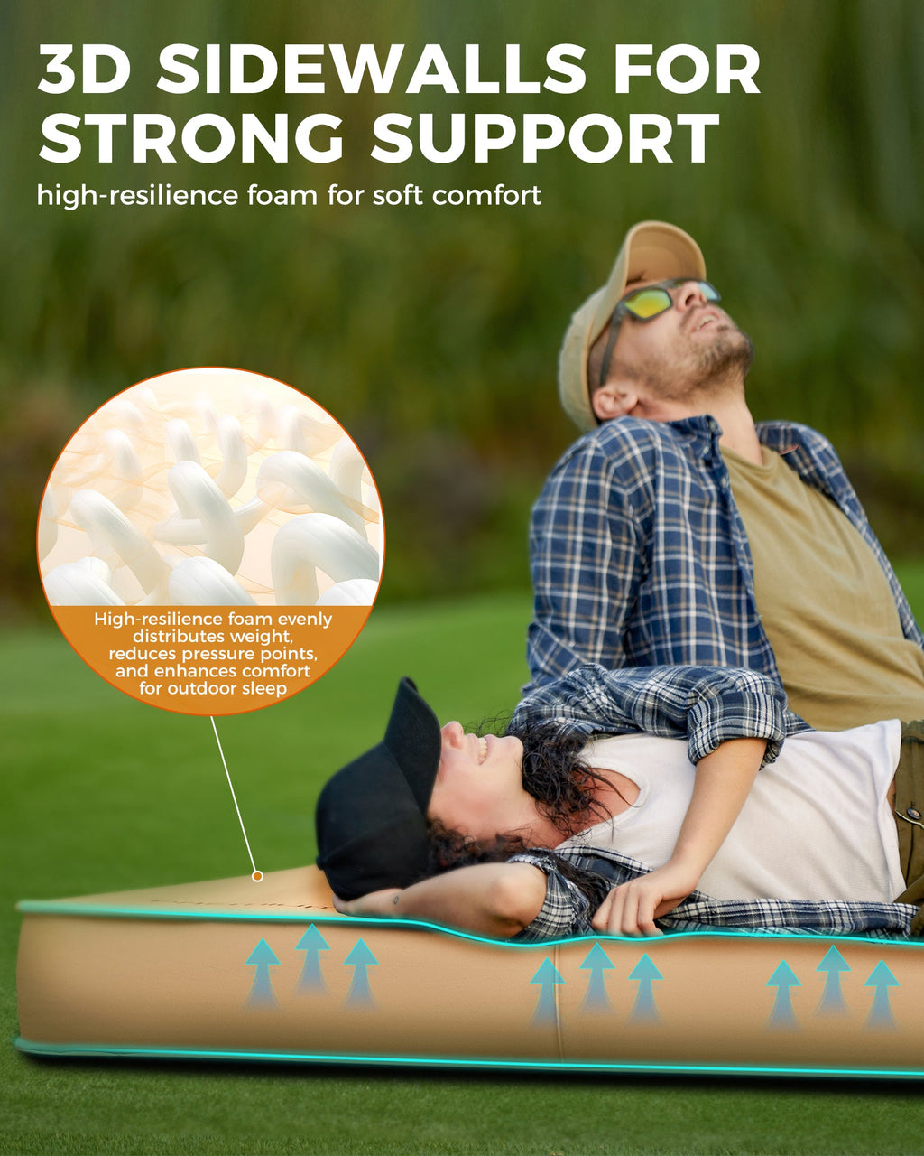 KingCamp PREMIUM SUPER 15 Self-Inflating Camping Sleeping Pad