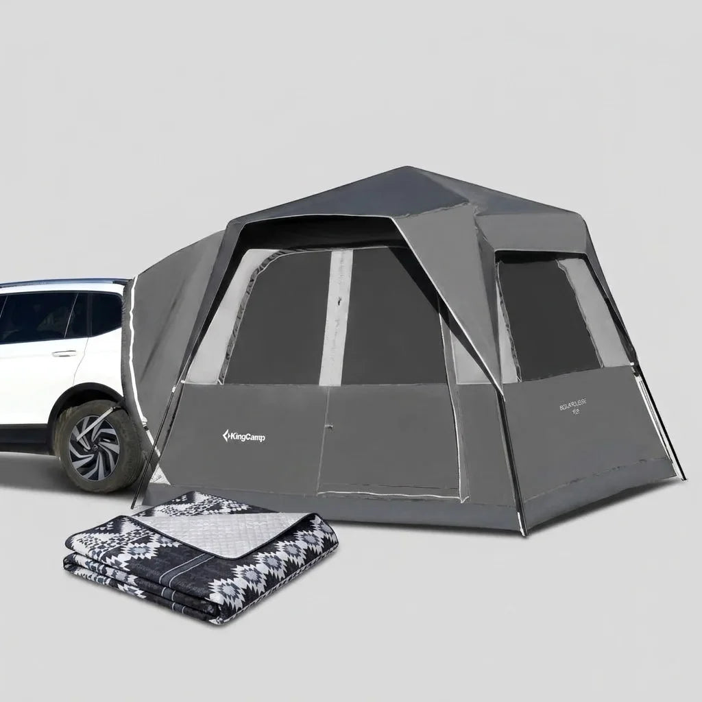 KingCamp BOUNDLESS X3 Car Tent & Waterproof Mat Bundle