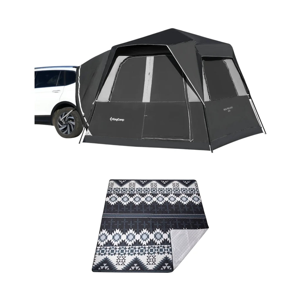 KingCamp BOUNDLESS X3 Car Tent & Waterproof Mat Bundle