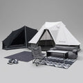 KingCamp Khan Villa Luxury 4-Season Glamping Tent Bundle