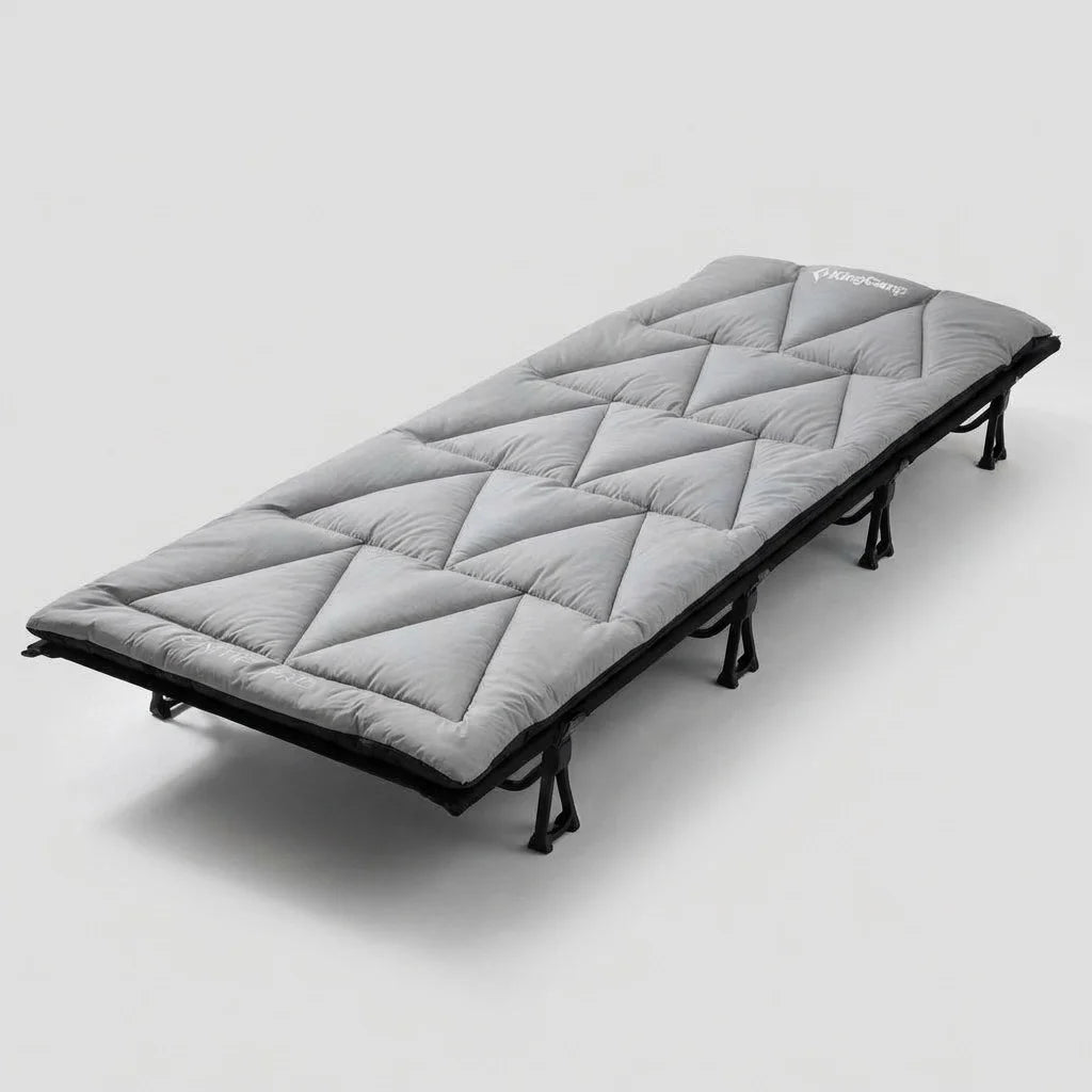 KingCamp Ultralight Camping Cot and Mat Bundle