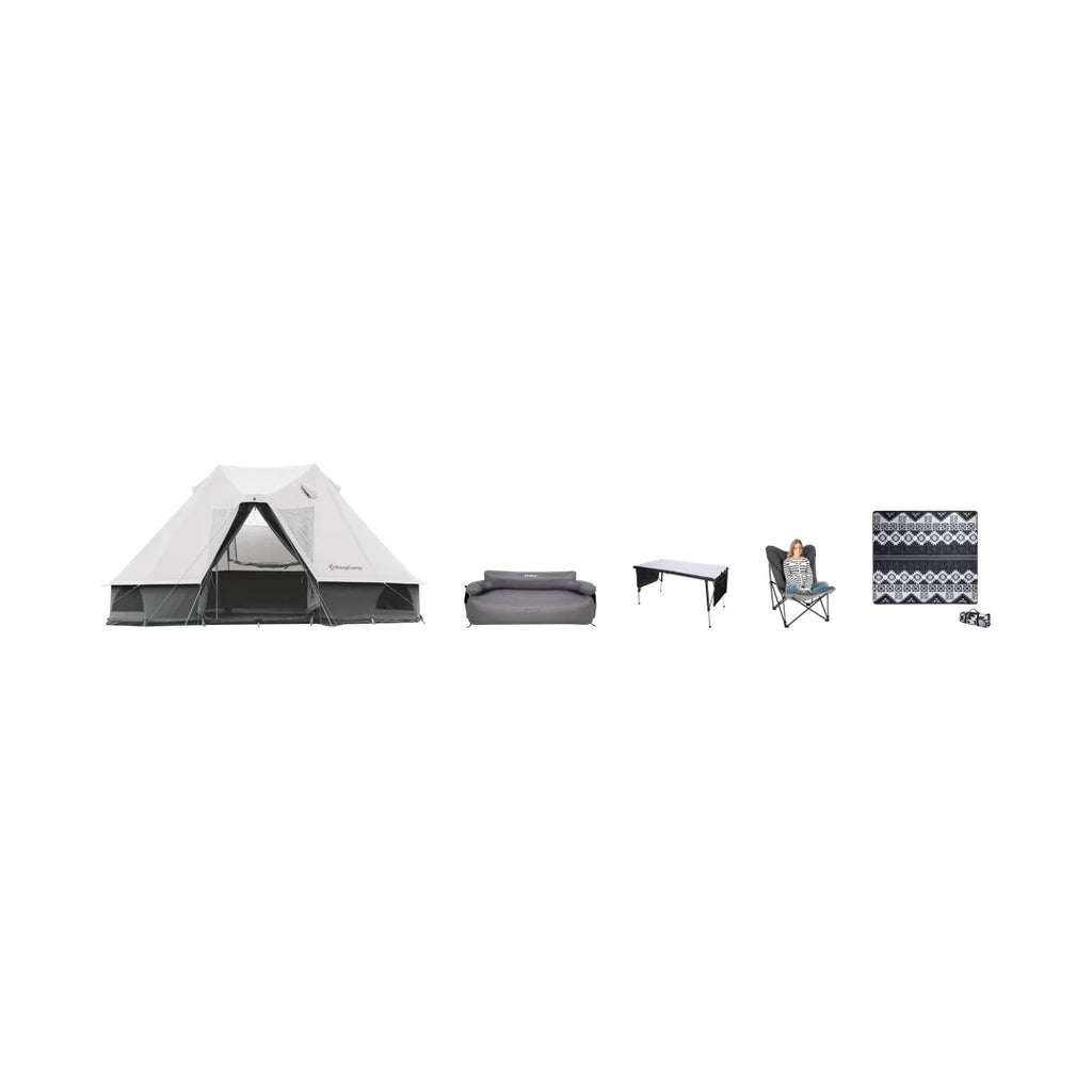 KingCamp Khan Villa Luxury 4-Season Glamping Tent Bundle
