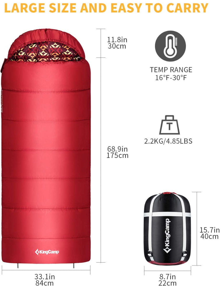 KingCamp 3 Season Camping Sleeping Bag