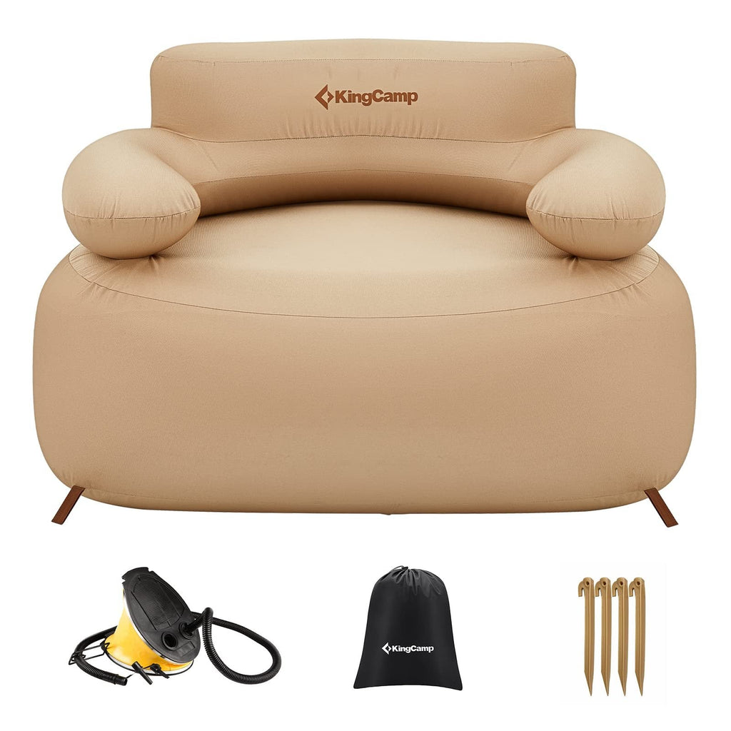 KingCamp 2-Person Inflatable Sofa & Single Set Bundle