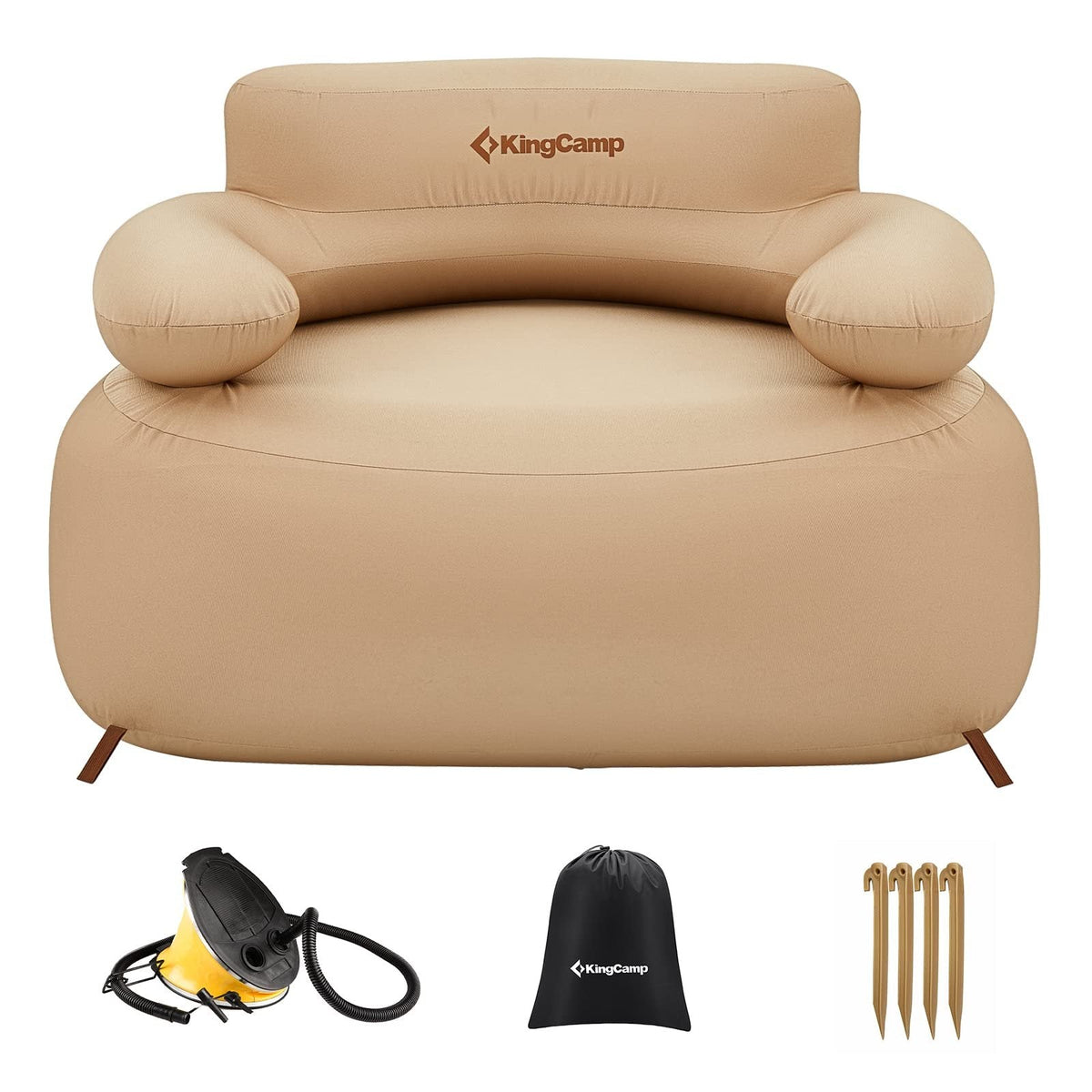 KingCamp 2-Person Inflatable Sofa & Single Set Bundle