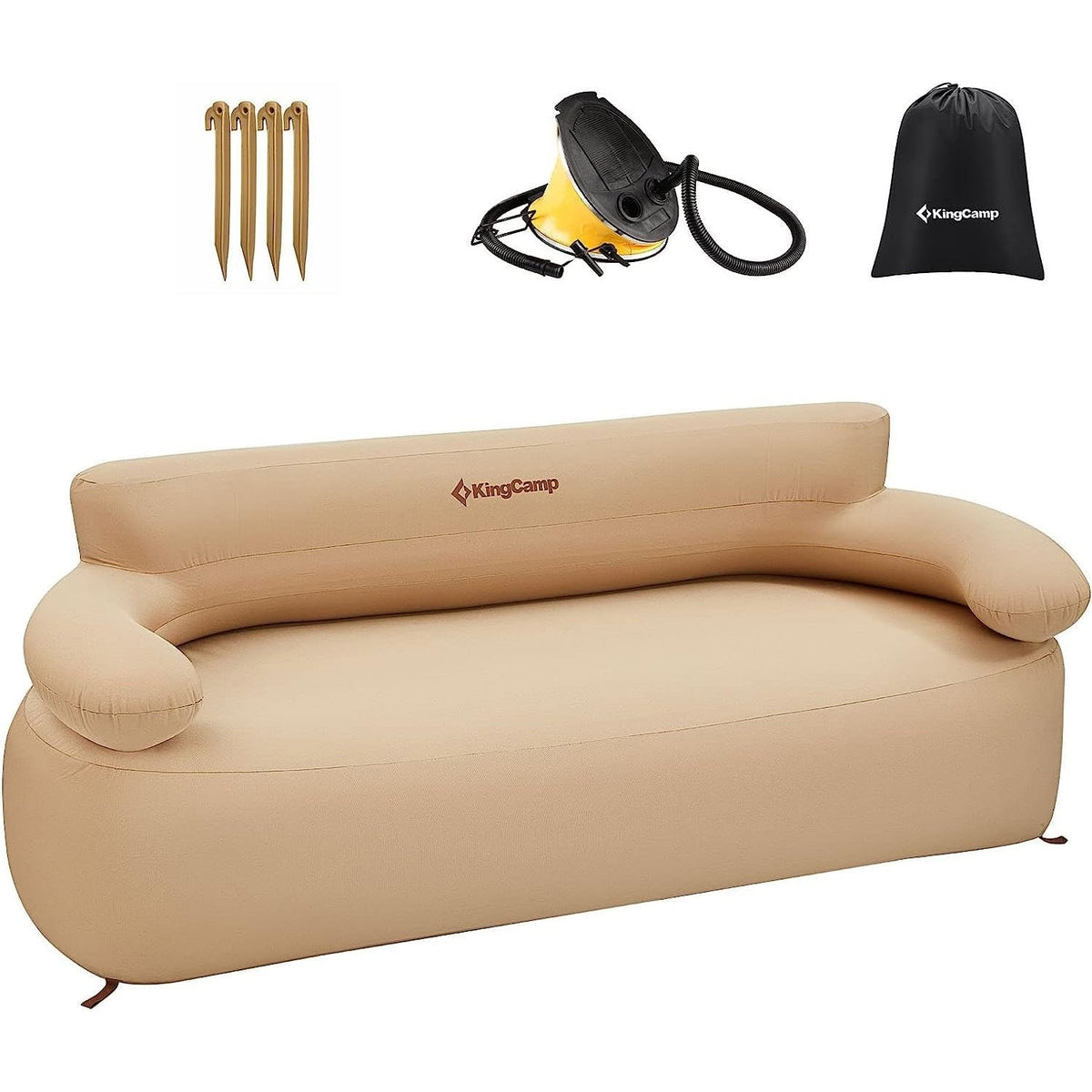KingCamp 2-Person Inflatable Sofa & Single Set Bundle