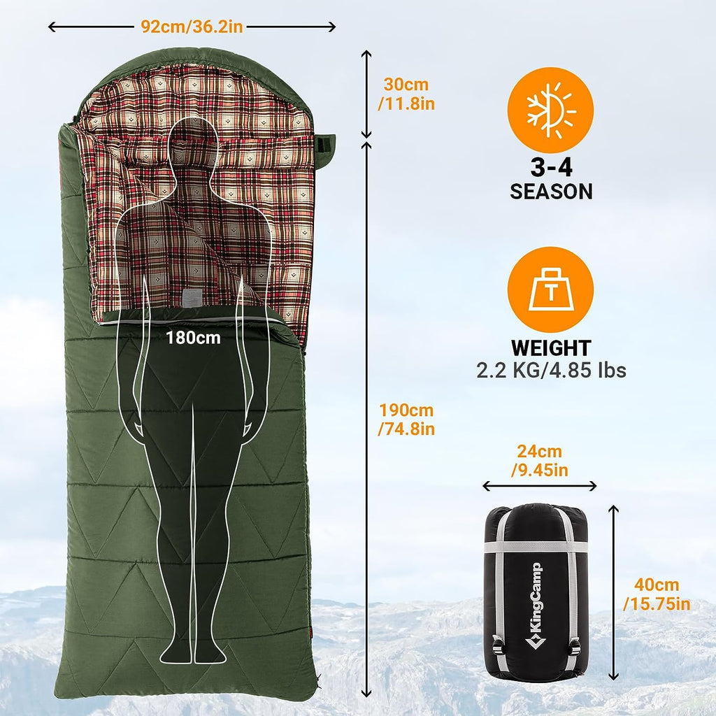KingCamp 35F Oversized 3-4 Season Sleeping Bag